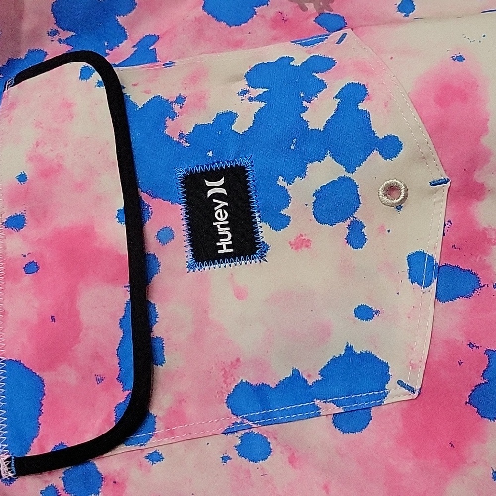 NWT Hurley Phantom Beach Daze Board Shorts Size 40 Pink and White - Picture 6 of 10